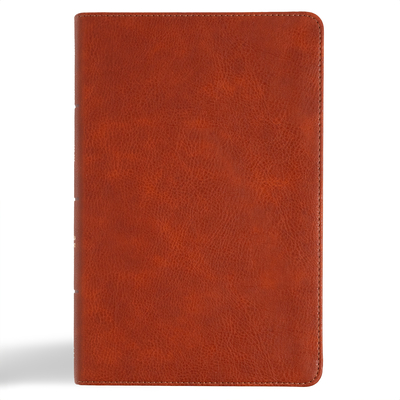 CSB Large Print Personal Size Reference Bible, Digital Study Edition, Burnt Sienna Leathertouch -