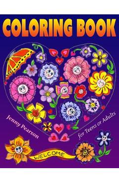 Coloring Book for Teens or Adults: Stress Relief & Relaxation (Marker Friendly)