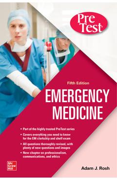 Coperta cărții 'Pretest Emergency Medicine, Fifth Edition - Adam J. Rosh'