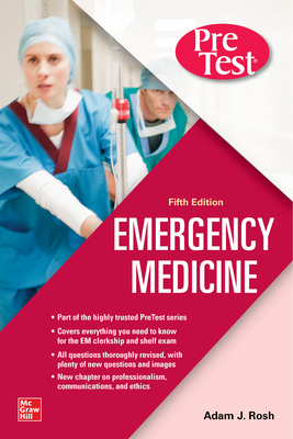 Coperta cărții 'Pretest Emergency Medicine, Fifth Edition - Adam J. Rosh'