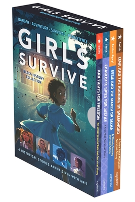 Coperta cărții 'Girls Survive 4-Book Boxed Set 2, Black History Collection - Nikki Shannon Smith'