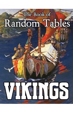 Coperta cărții 'The Book of Random Tables: Vikings: D100 and D20 Random Tables for Fantasy Tabletop RPGs - Erin Davids'