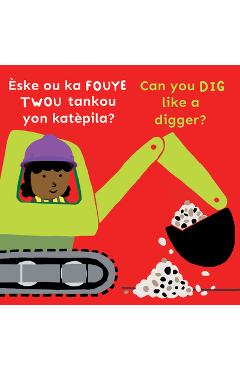Coperta cărții 'Èske Ou Ka Fouye Twou Tankou Yon Katèpila?/Can You Dig Like a Digger? -'