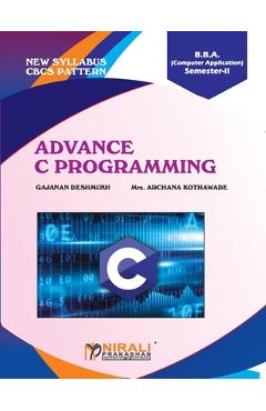 Coperta cărții 'Advance C Programming - Gajanan Deshmukh'