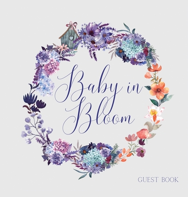 Baby in Bloom, Baby Shower Guest Book (hardback) - Lulu And Bell