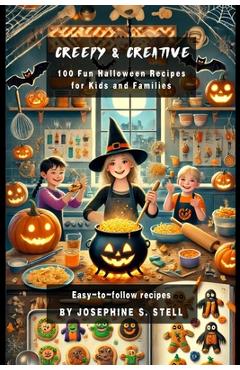 Coperta cărții 'Creepy and Creative: 100 Fun Halloween Recipes for Kids and Families - Josephine S. Stell'