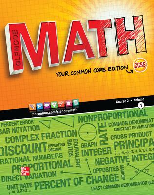 Coperta cărții 'Glencoe Math, Course 2, Student Edition, Volume 1 -'
