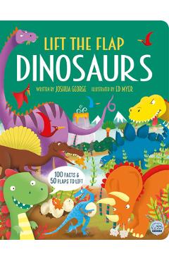 Coperta cărții 'Dinosaurs - Interactive History Book for Kids - Joshua George'
