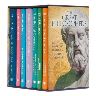 Coperta cărții 'The Great Philosophers Collection: Deluxe 7-Book Hardcover Boxed Set - Frederich Nietzsche'