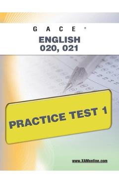 Coperta cărții 'Gace English 020, 021 Practice Test 1 - Sharon A. Wynne'
