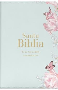 Coperta cărții 'Biblia Rvr 1960 Letra Súper Gigante Símil Piel Salvia Claro Bible Rvr 1960 Super Giant Print Leatherlike Light Sage'