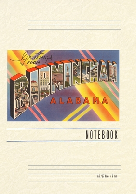 Vintage Lined Notebook Greetings from Birmingham - 