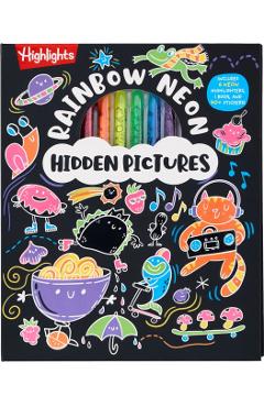 Rainbow Neon Hidden Pictures -