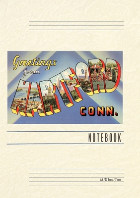 Vintage Lined Notebook Greetings from Hartford - 