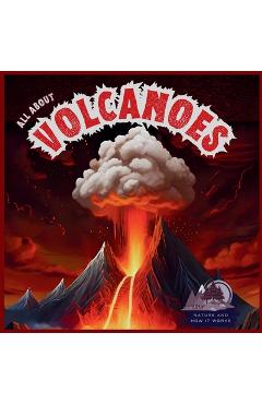 Coperta cărții 'All About Volcanoes - The Cheekyprimate'
