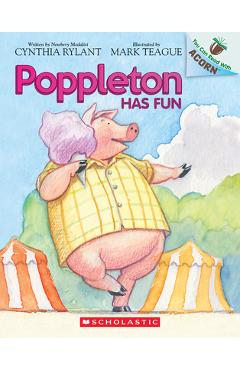Coperta cărții 'Poppleton Has Fun: An Acorn Book (Poppleton #7) - Cynthia Rylant'