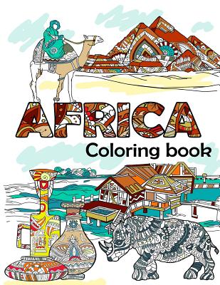 Africa Coloring Book: Adult Colouring Fun, Stress Relief Relaxation and Escape - Aryla Publishing