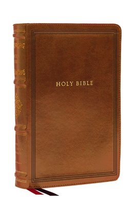 NKJV Large Print Reference Bible, Brown Leathersoft, Red Letter, Comfort Print (Sovereign Collection): Holy Bible, New King James Version -