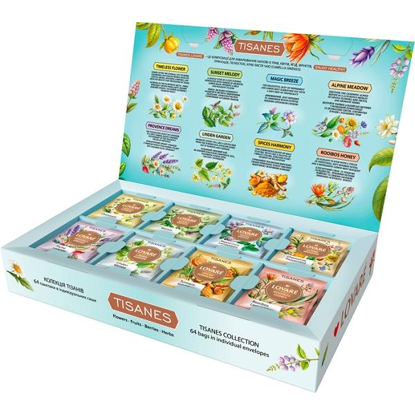 Set ceai: 8 arome x 8 pliculete. Herbal Tea Collection