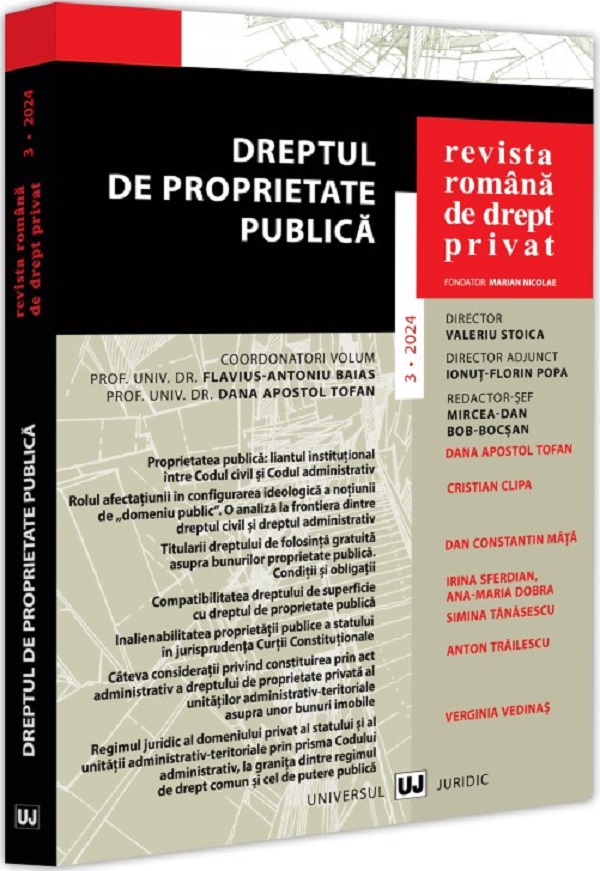 Revista Romana de Drept Privat Nr.3 din 2024