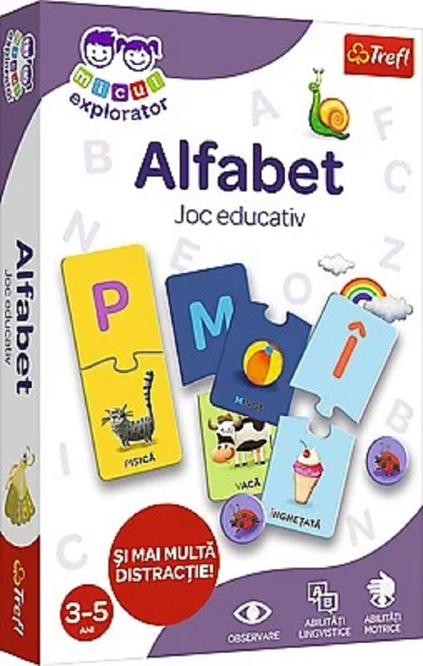 Joc educativ: Alfabetul. Micul explorator