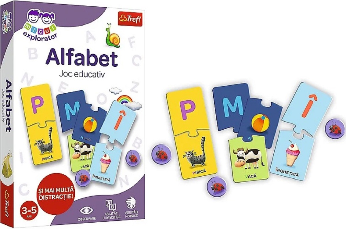 Joc educativ: Alfabetul. Micul explorator