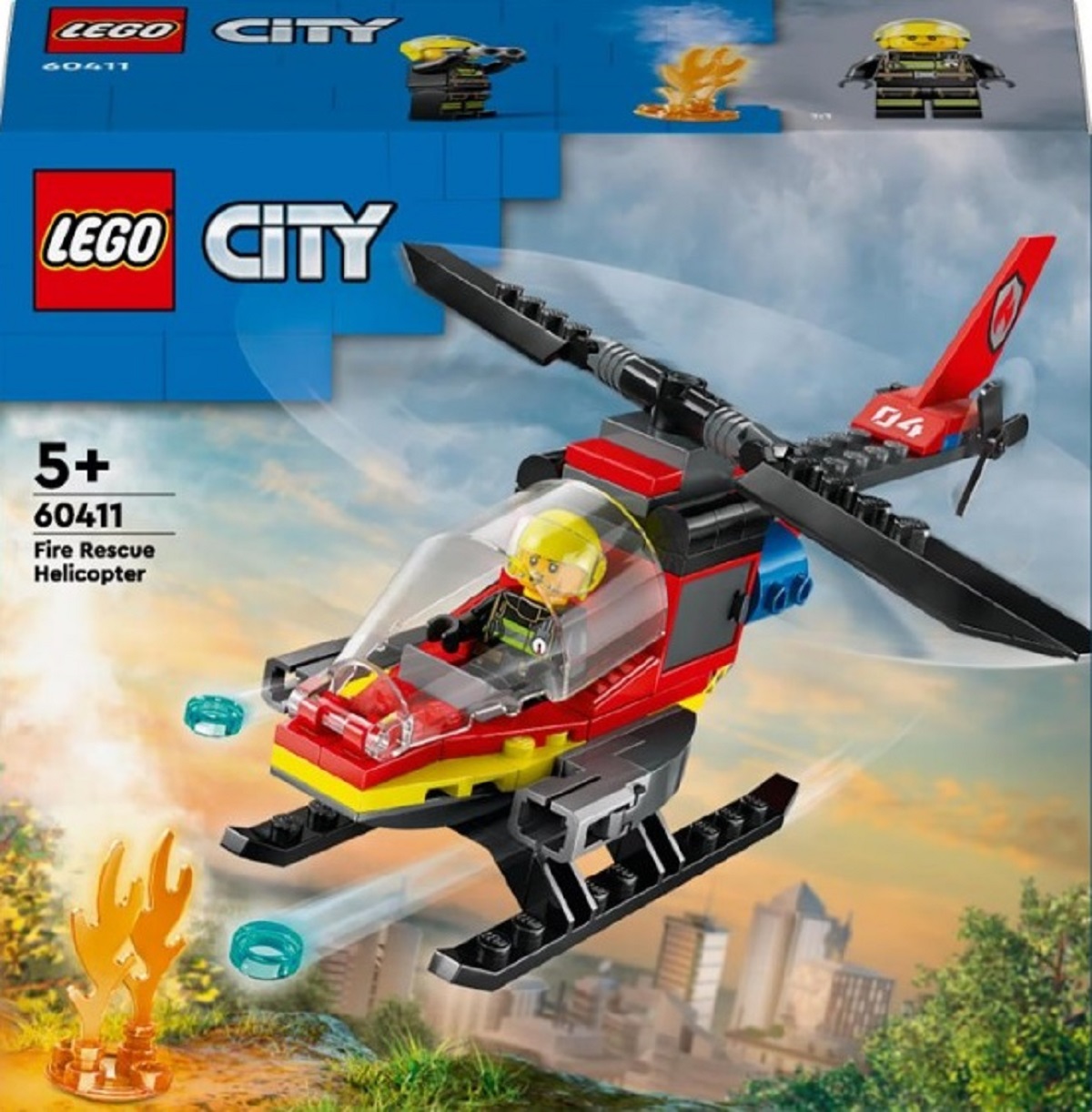 Lego City. Elicopter de pompieri