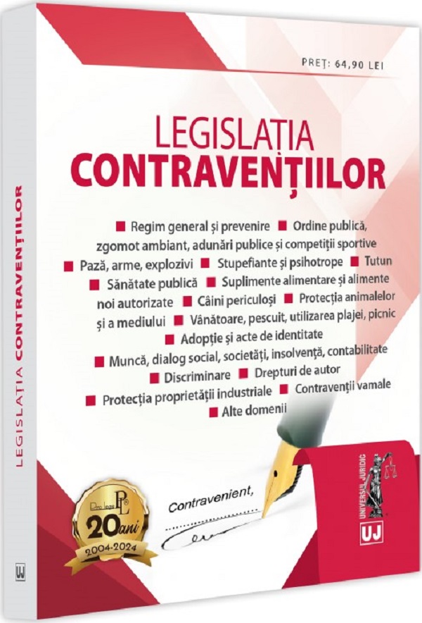 Legislatia contraventiilor. Decembrie 2024