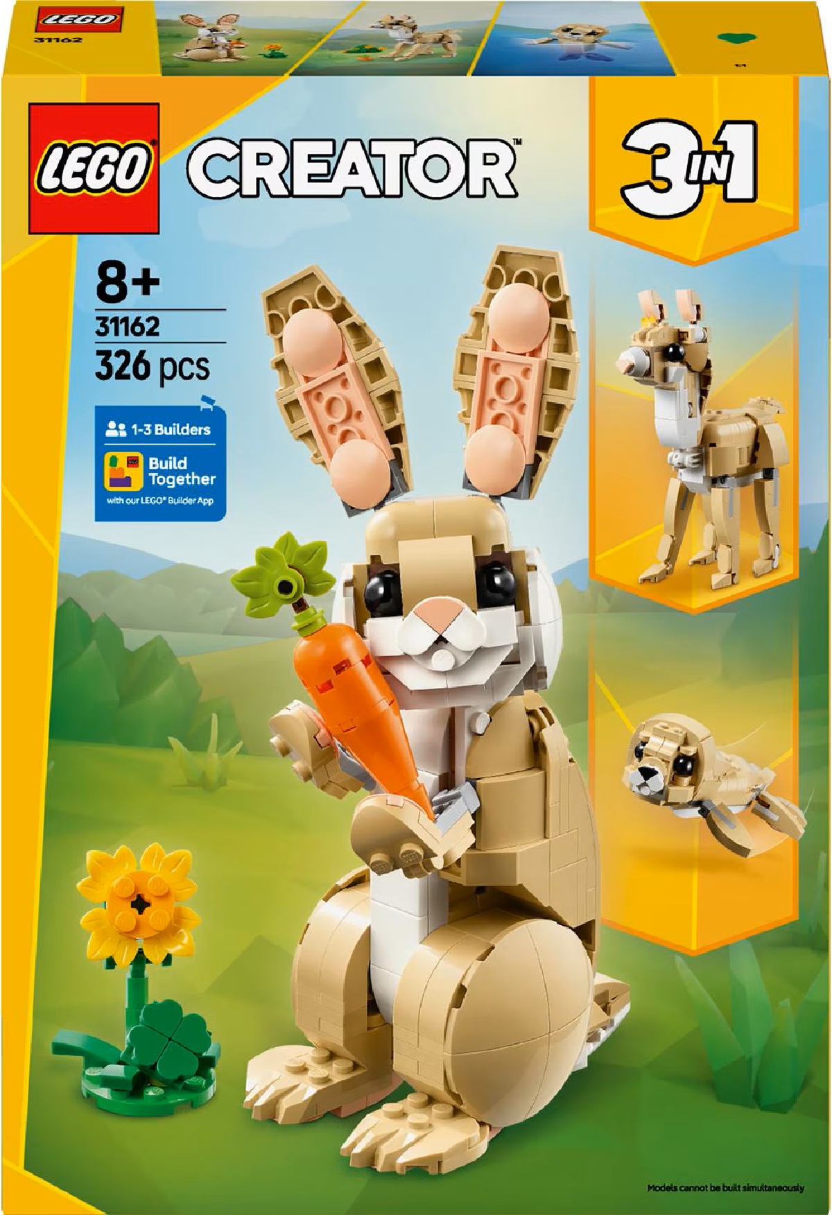 Lego Creator 3 in 1. Iepuras dragalas