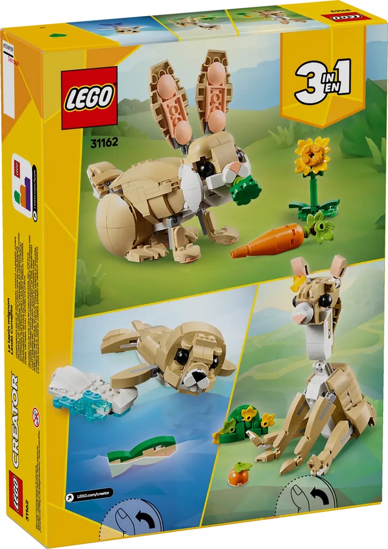 Lego Creator 3 in 1. Iepuras dragalas