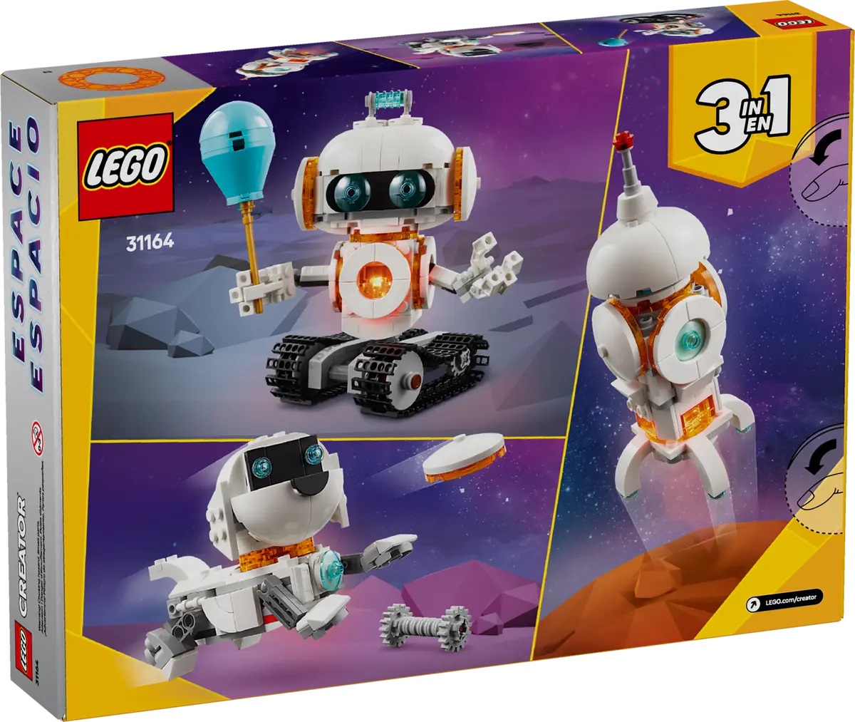 Lego Creator 3 in 1. Robot spatial