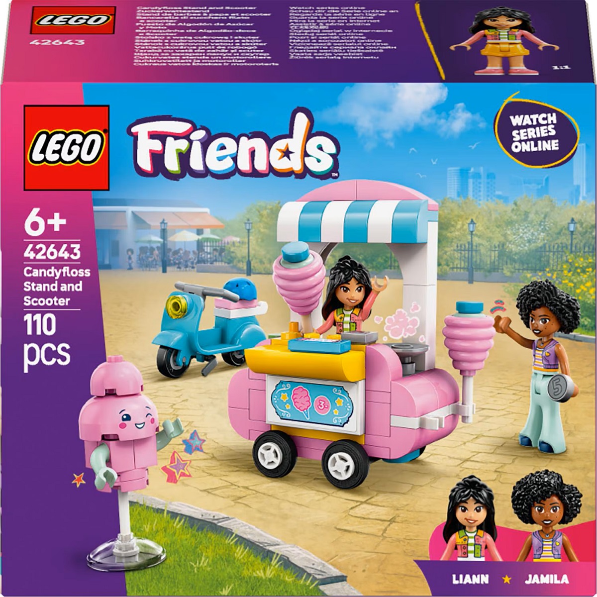 Lego Friends. Taraba cu vata de zahar si scuter