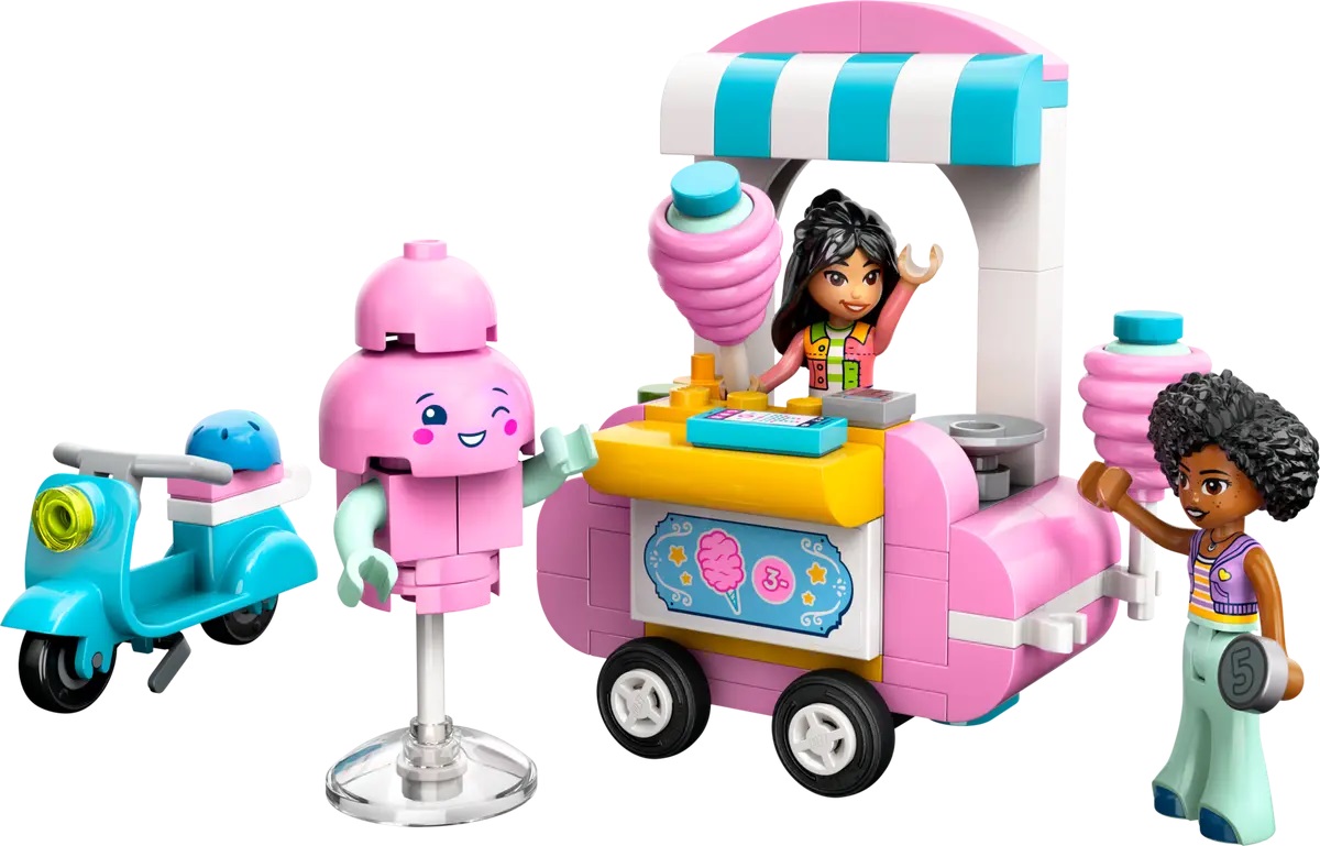 Lego Friends. Taraba cu vata de zahar si scuter