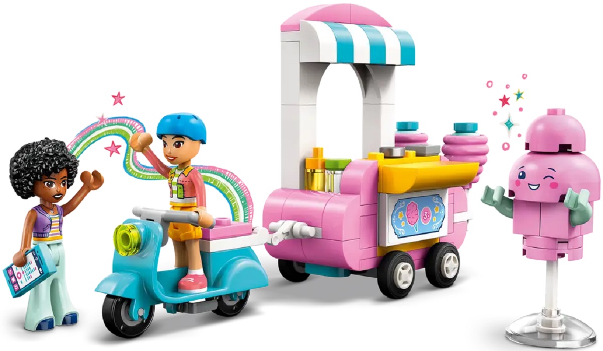 Lego Friends. Taraba cu vata de zahar si scuter