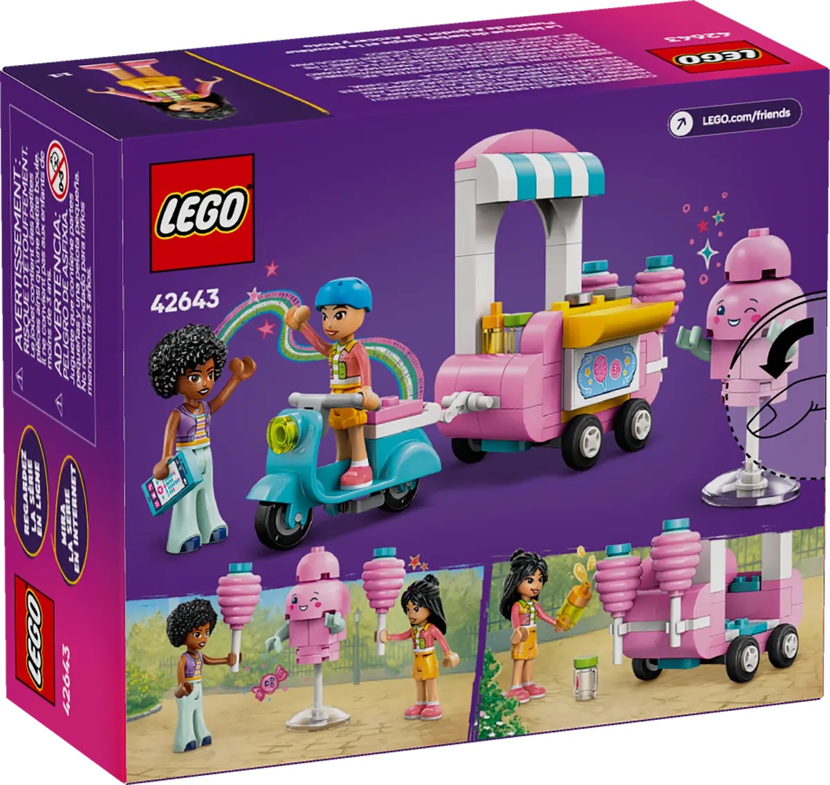 Lego Friends. Taraba cu vata de zahar si scuter