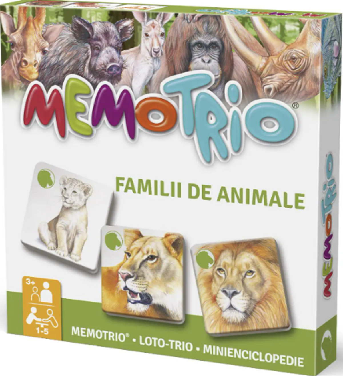 MemoTrio: Familii de animale