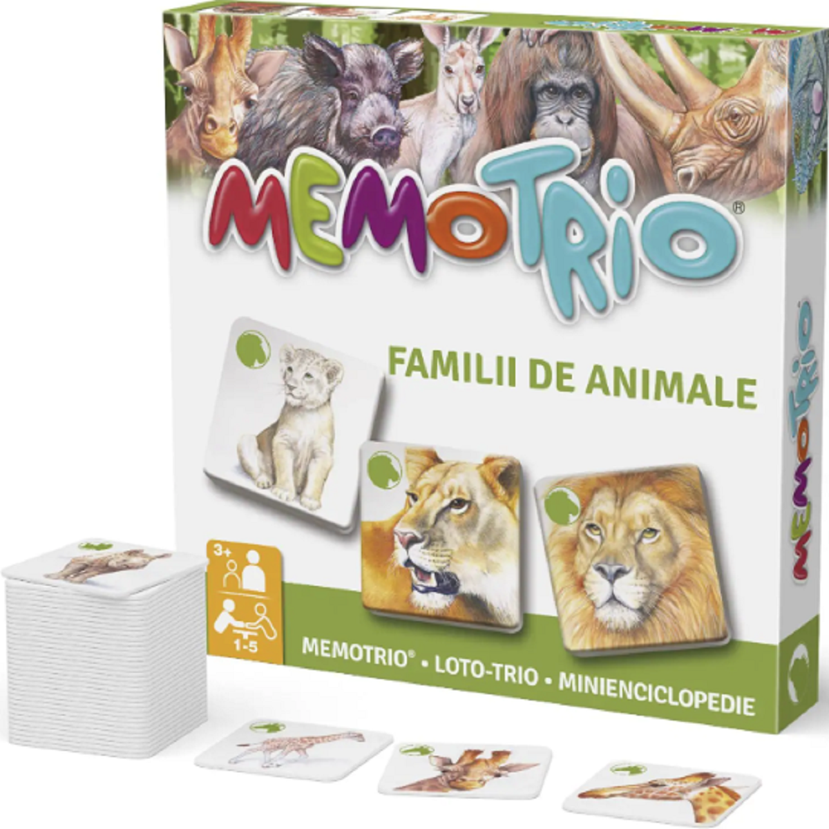 MemoTrio: Familii de animale