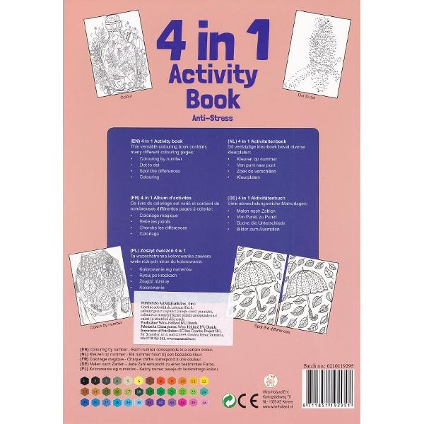 Carte cu activitati 4 in 1: Antistres