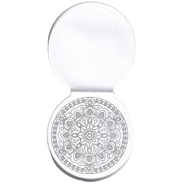 Mini mandala de colorat. Roz