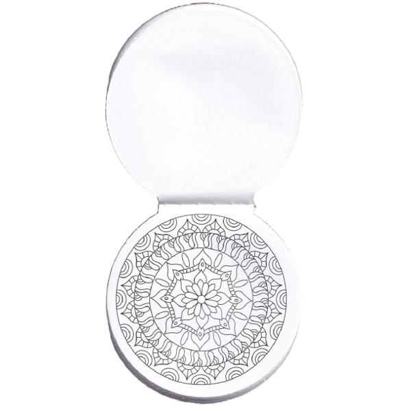 Mini mandala de colorat. Roz