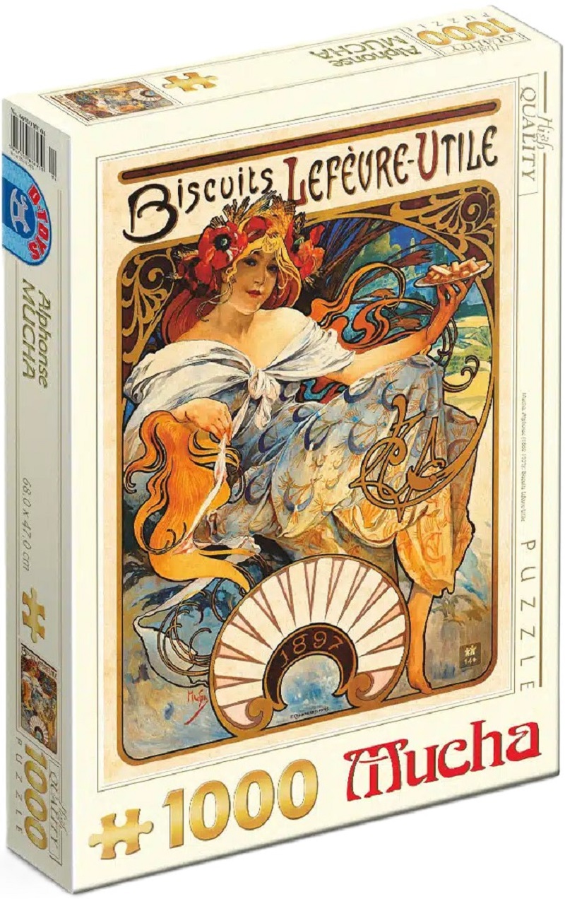 Puzzle 1000: Alphonse Mucha. Biscuits Lefevre-Utile