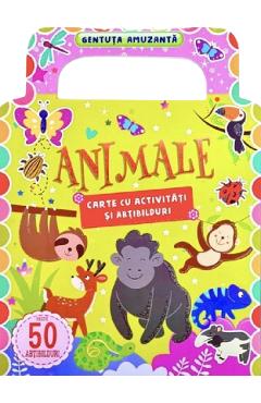 Poza produsului Animale: Carte cu activitati si abtibilduri. Gentuta amuzanta
