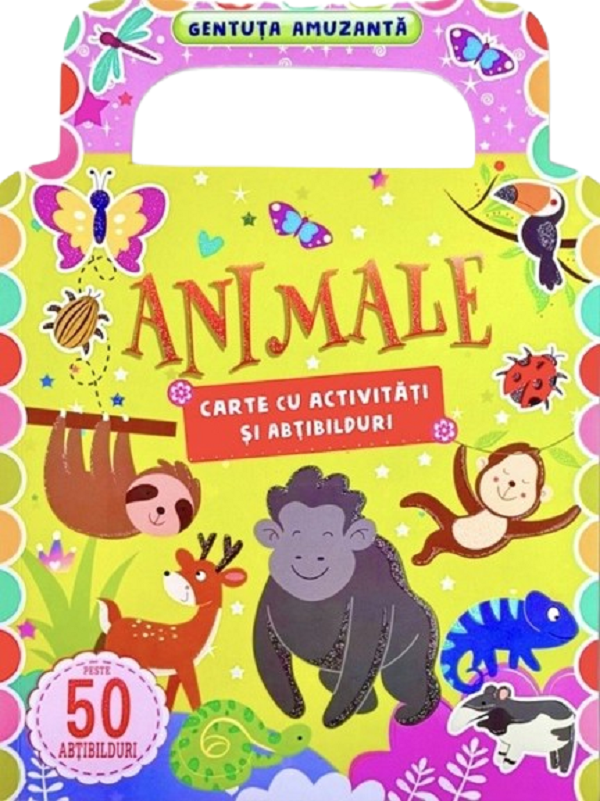 Animale: Carte cu activitati si abtibilduri. Gentuta amuzanta