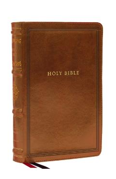 KJV Large Print Reference Bible, Brown Leathersoft, Red Letter, Comfort Print (Sovereign Collection): Holy Bible, King James Version -