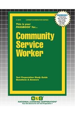 Coperta cărții 'Community Service Worker -'