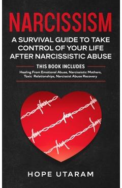 Coperta cărții 'Narcissism: A SURVIVAL GUIDE TO TAKE CONTROL OF YOUR LIFE AFTER NARCISSISTIC ABUSE THIS BOOK INCLUDES: Healing From'