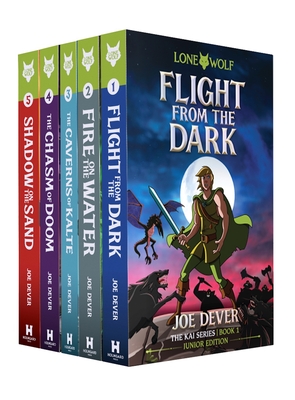 Coperta cărții 'Lone Wolf - Junior Edition Collection: Kai Series ( Books 1-5) Volume 1 - Joe Dever'
