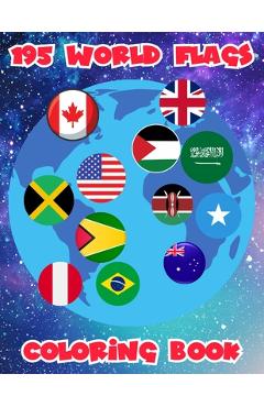 Coperta cărții '195 World Flags Coloring Book - Saffia Abdul-haqq'