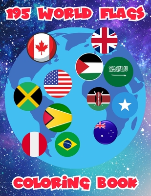 Coperta cărții '195 World Flags Coloring Book - Saffia Abdul-haqq'