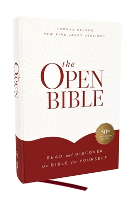 The Open Bible: Read and Discover the Bible for Yourself (Nkjv, Hardcover, Red Letter, Comfort Print) -